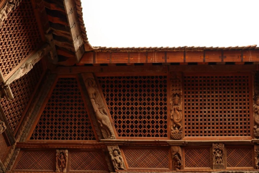 Woodcarved windows of Patan Durbar Square