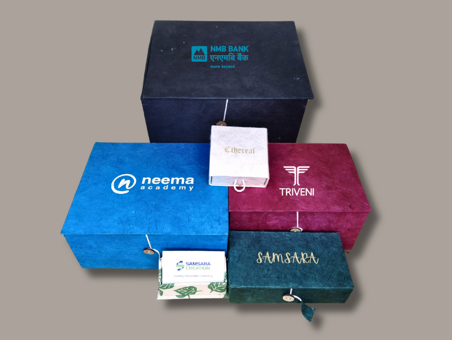 Nepali Paper gift box details