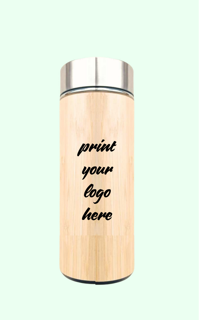 Bamboo Bottle 400 ml with Metal Lid