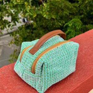 Nepali Travel Pouch (Green Pattern)
